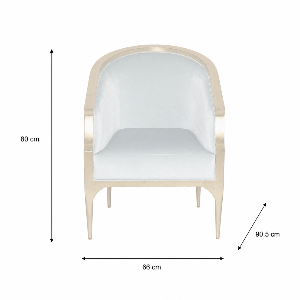 Curved Paris Celine Gold Fabric