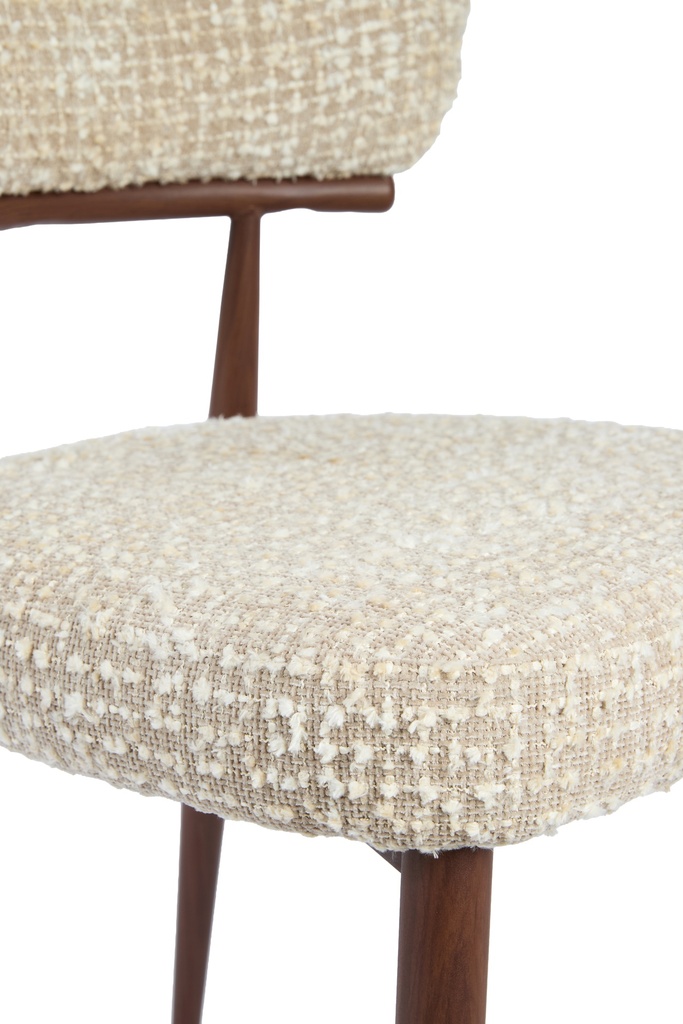 Dining Chair Barry Beige-Cream+Brown
