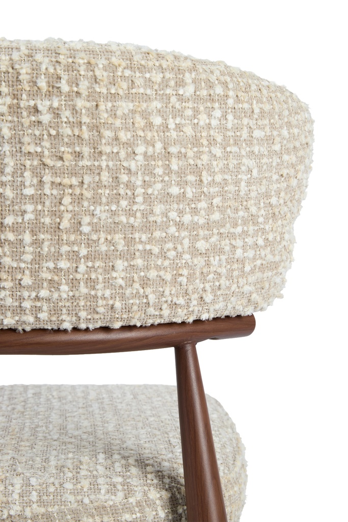 Dining Chair Barry Beige-Cream+Brown