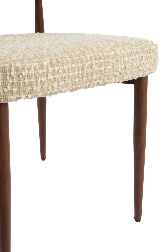 Dining Chair Barry Beige-Cream+Brown