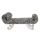Bench Whimiscal Sleigh Bench Black &White Zebra