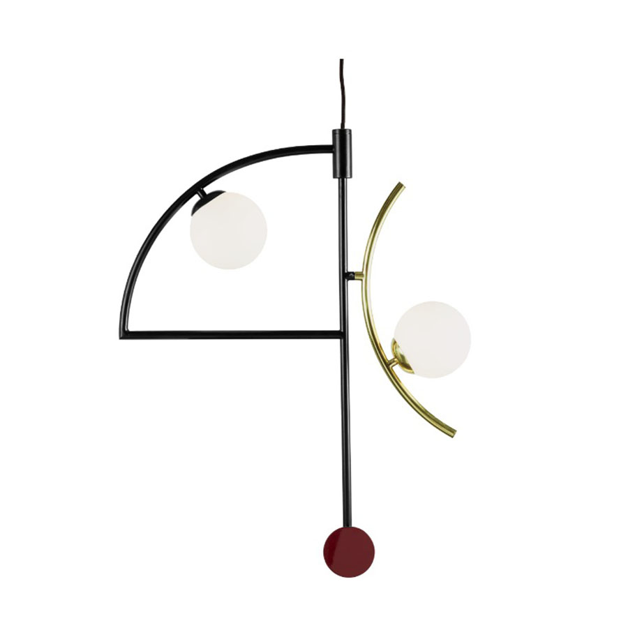 Suspension Lamp Polished Brass