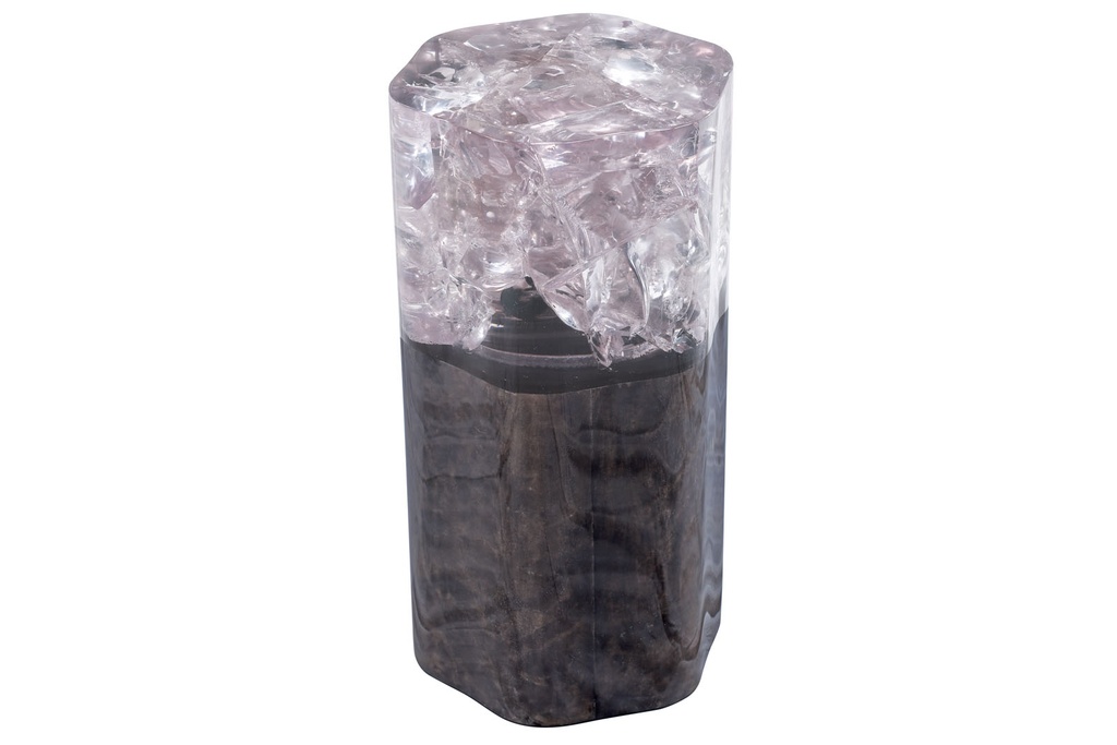 Parchment Rytel Table
(Charcoal Parchment & Clear Amethyst)