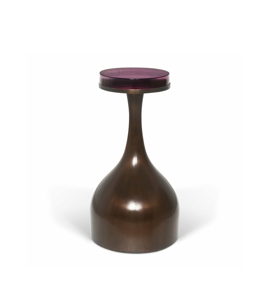 Magnifying Decanter Table
(Bronze & Dark Amethyst)