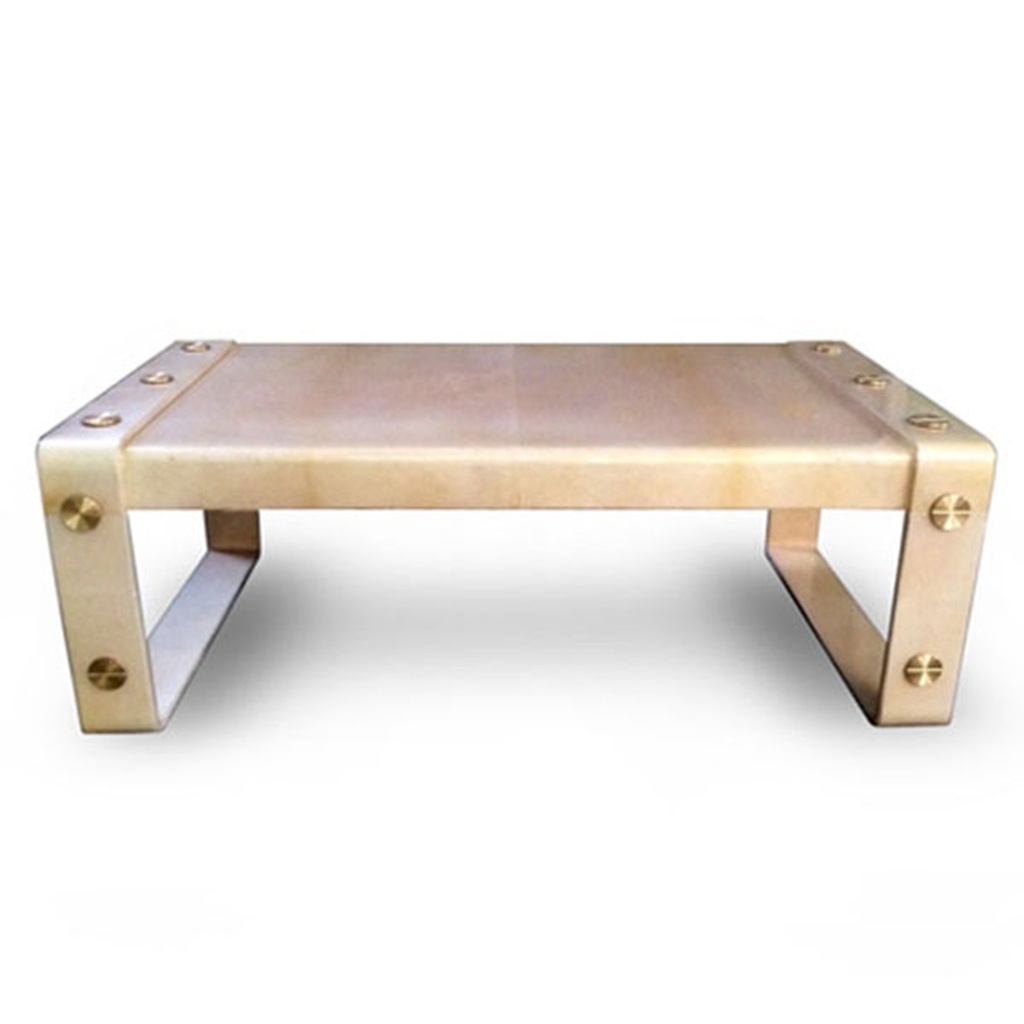 Lug Coffee Table
(Natural & Brass)