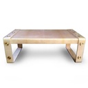 Lug Coffee Table
(Natural & Brass)