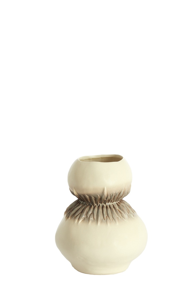 Vase Deco  Avera Ceramics Cream-Brown