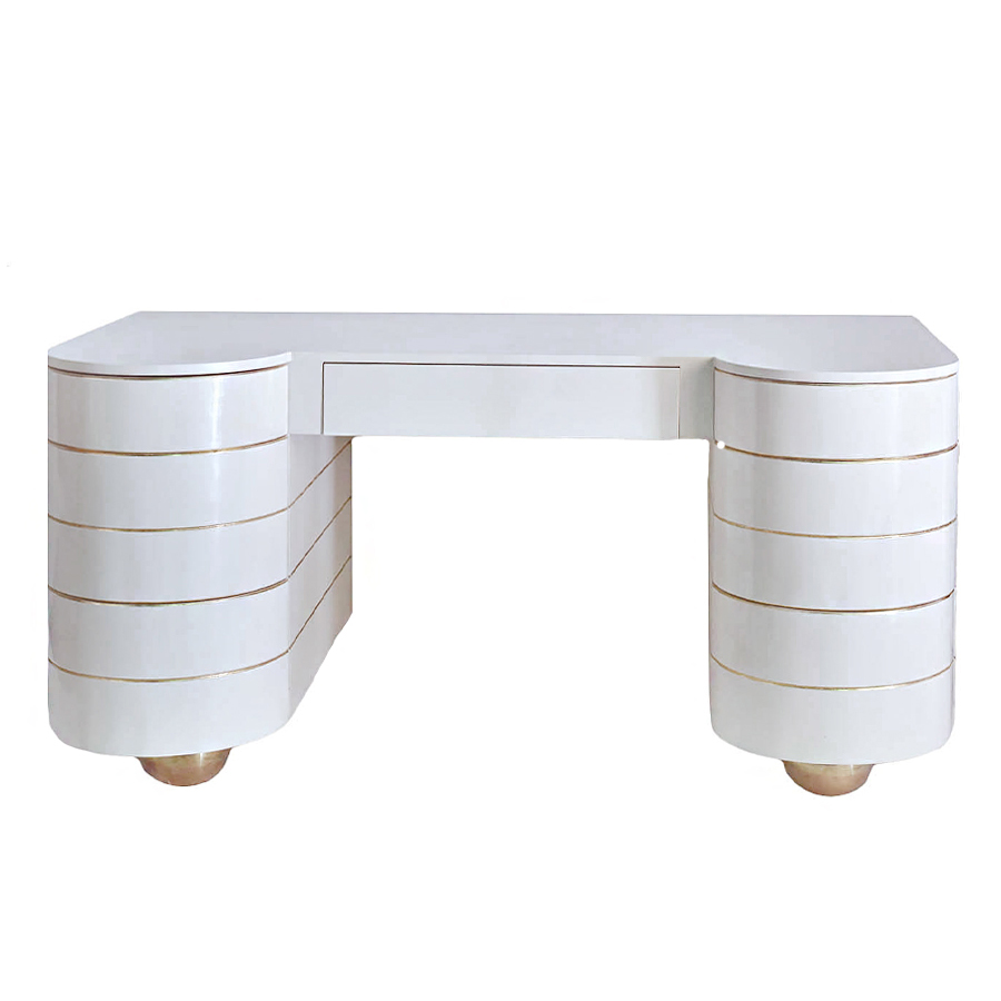 Curved Vanity Desk