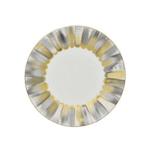 [1010011170] Presentation Plat Jersey  Ppj Panache Pink Wht (Multicolour,Dia14.0 Cm H. 7.5 Cm, Porcelain)