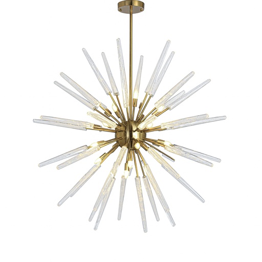 [207001172] Sunspire Chandelier (Brass,55x60 CM, Upholstered)