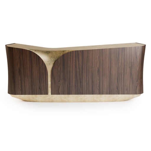 [16-215 V1] Firefall Sideboard (Brass,65x65x28H cm, Brass)