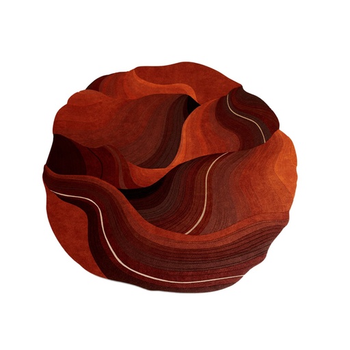[93-610 V2] Antelope Canyon Rug (White Estremoz Marble & solid Walnut wood with matt,300x135x77 H cm, Table Top: White Estremoz Marble & solid Walnut wood with matt finish  Footer: Option B - Solid and veneer Walnut wood with matt finish.)