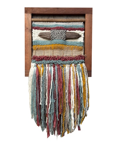 [208002448] Woven Wall Art (Multicolour,57x86 H CM, Fabric Jute And Wool)