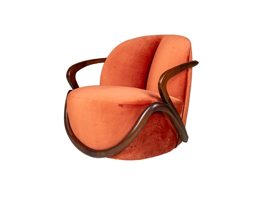 [206003325] Armchair With Fabric Palazzo  Design: Murano Col. 15