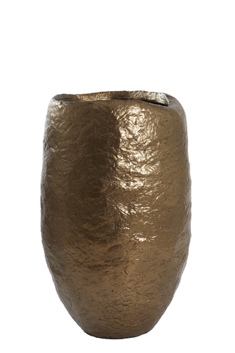 [107011173] Pot Deco  Cm Tingri Antique Bronze (Antique/Silver,W106.68xD48.26xH83.82 CM, Metal Leaf)