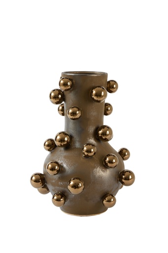 [1070022836] Vase Deco  Cazaci Ceramics Antique Bronze (25x10x35 cm, )