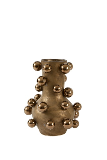 [1070022837] Vase Deco  Cazaci Ceramics Antique Bronze (25x10x35 cm, )