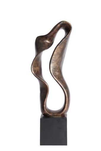 [107004431] Ornament  Najac Antique Bronze+Black (25x10x35 cm, )