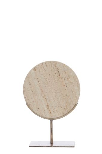 [107004434] Ornament On Base  Moreno Trav Sand+Brwn Bronz (Antique/Bronze,Dia33x45 cm, Ceramic)