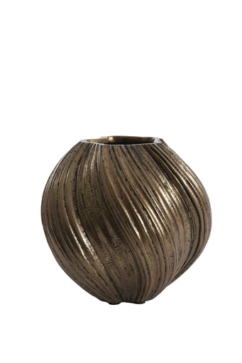 [107011174] Pot Deco  Yatung Antique Bronze (Beige,32x18x27.5 cm, )