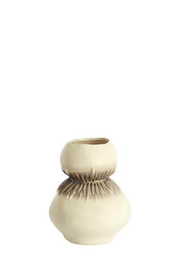 [1070022841] Vase Deco  Avera Ceramics Cream-Brown (Beige,32x18x27.5 cm, )