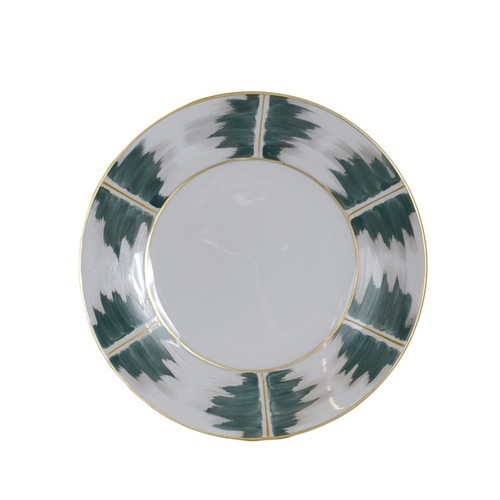 [1010011275] Dessert Plate Jersey  Kaleidoscope (Gold/Silver,DIA 18CM, Porcelain)