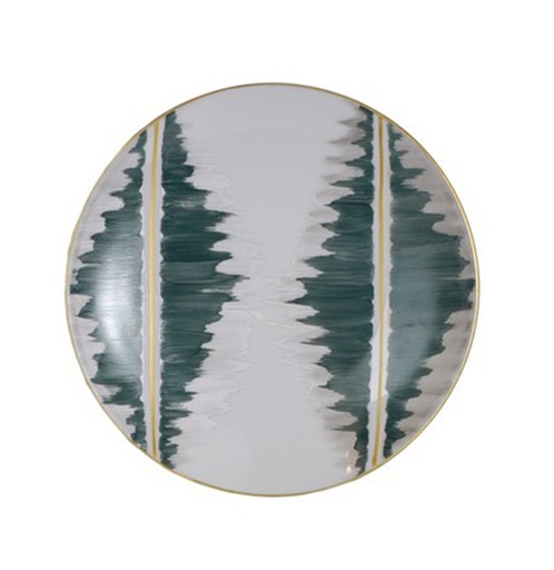 [1010011276]  Cake Plate Jersey  Kaleidoscope (Multicolour,Dia14.0 Cm H. 7.5 Cm, Porcelain)