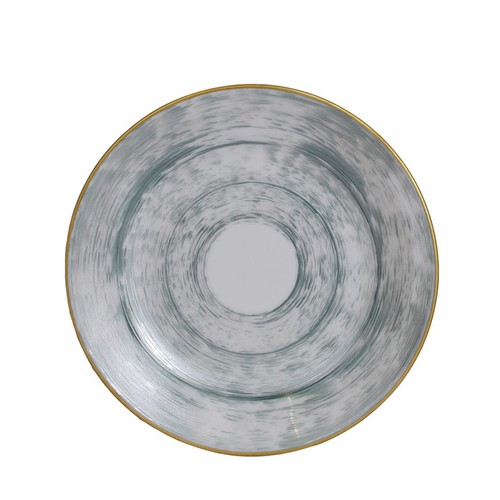[1010011277]  Bread Plate Jersey  Agate (Gold/Silver,DIA 18CM, Porcelain)