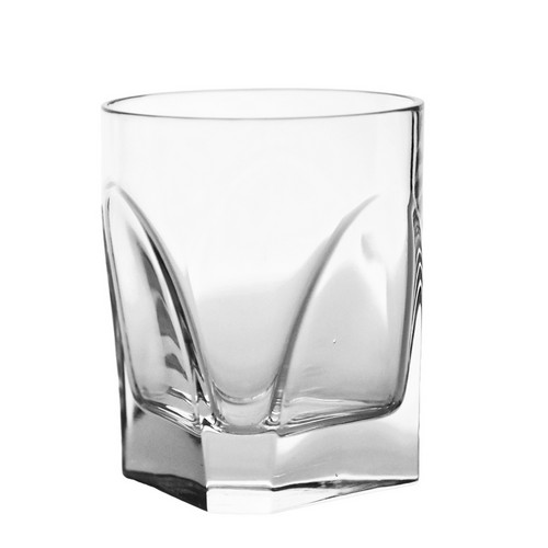 [101002428]  Conversazione Biccch Double Old Fshion Glass (Rose Glass , Golden Metal,DIA130xH100, Glass)