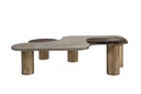Coffee Table
Ss 304 Electroplated Tops In Pryite , Red Tiger Eye & Multi Tiger Eye  Semi Precious Stone Tops 