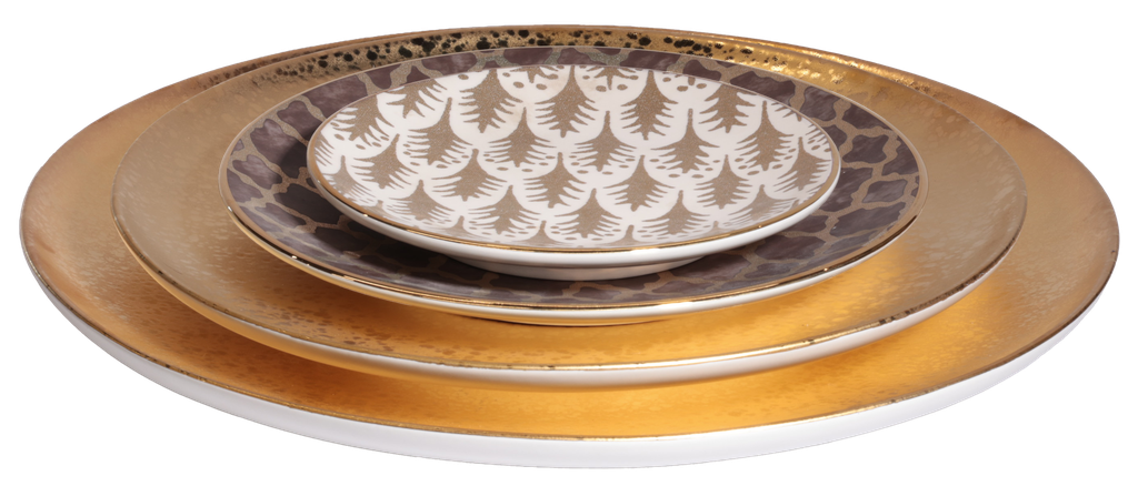 Fortuny Piumette Canape Plates