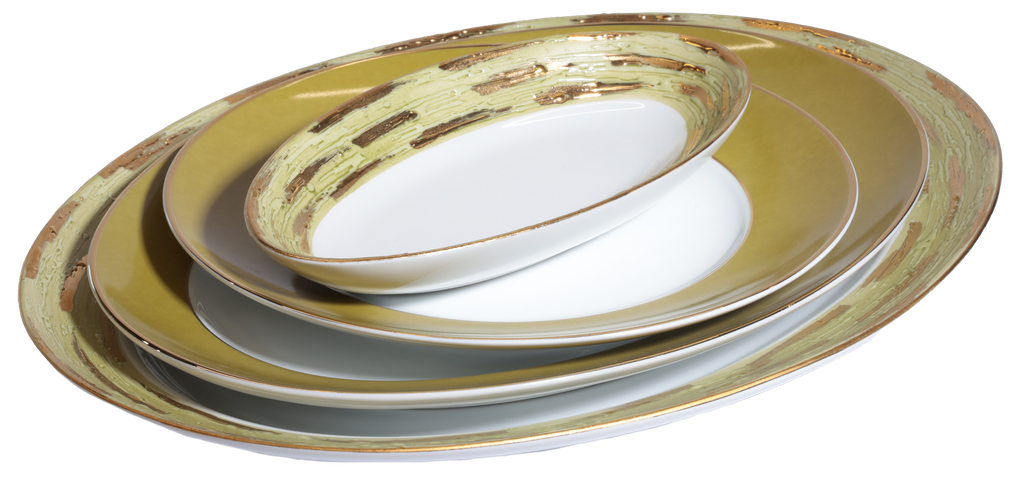 Oval Pickle Dish Olympus Olivia Lotus