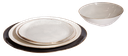 Black Liquirice Plate With Gold Rim