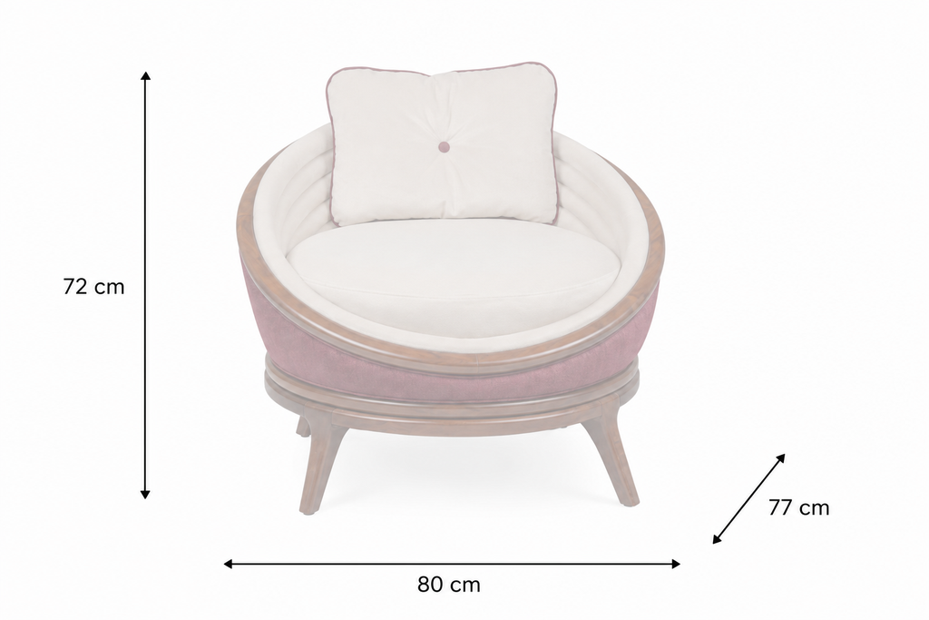 Ndebele Armchair with 1 cushion