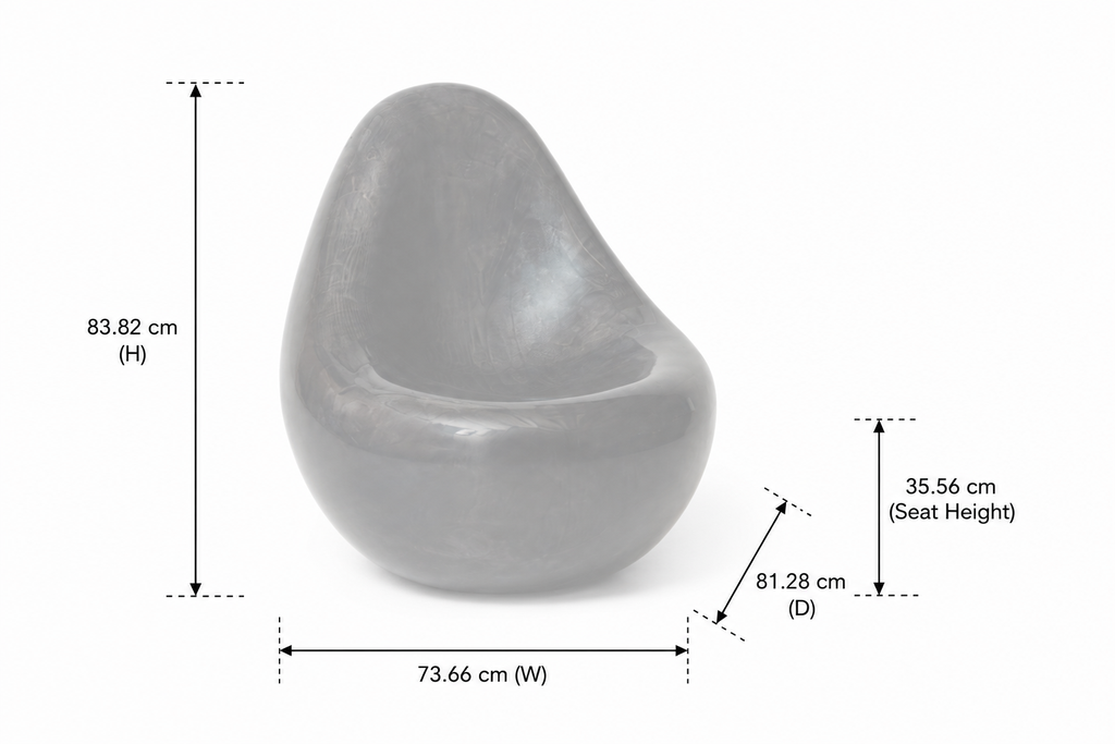 Parchment Egg Chair
(Charcoal Parchment)