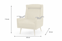 Iconic Armchair In Yellow Velvet Fabric