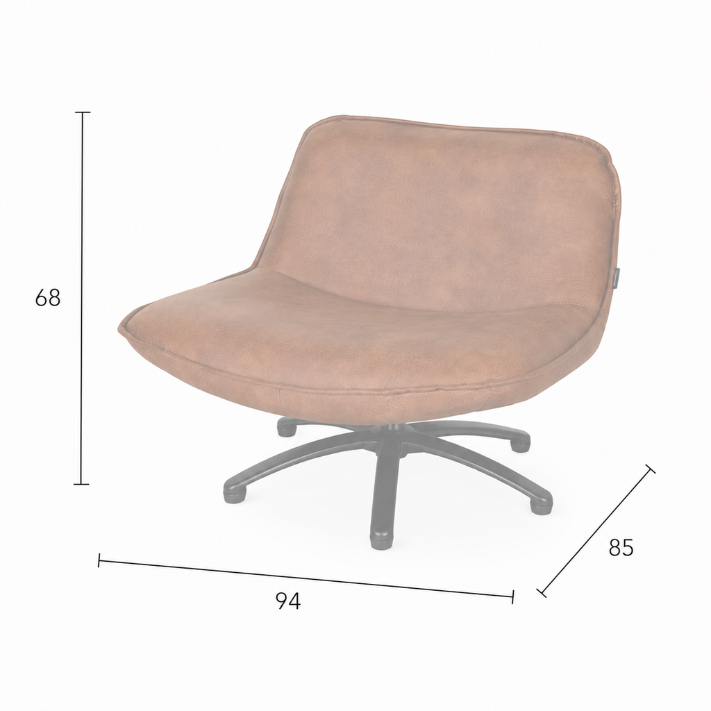 Forli Fauteuil Mersey Cognac
