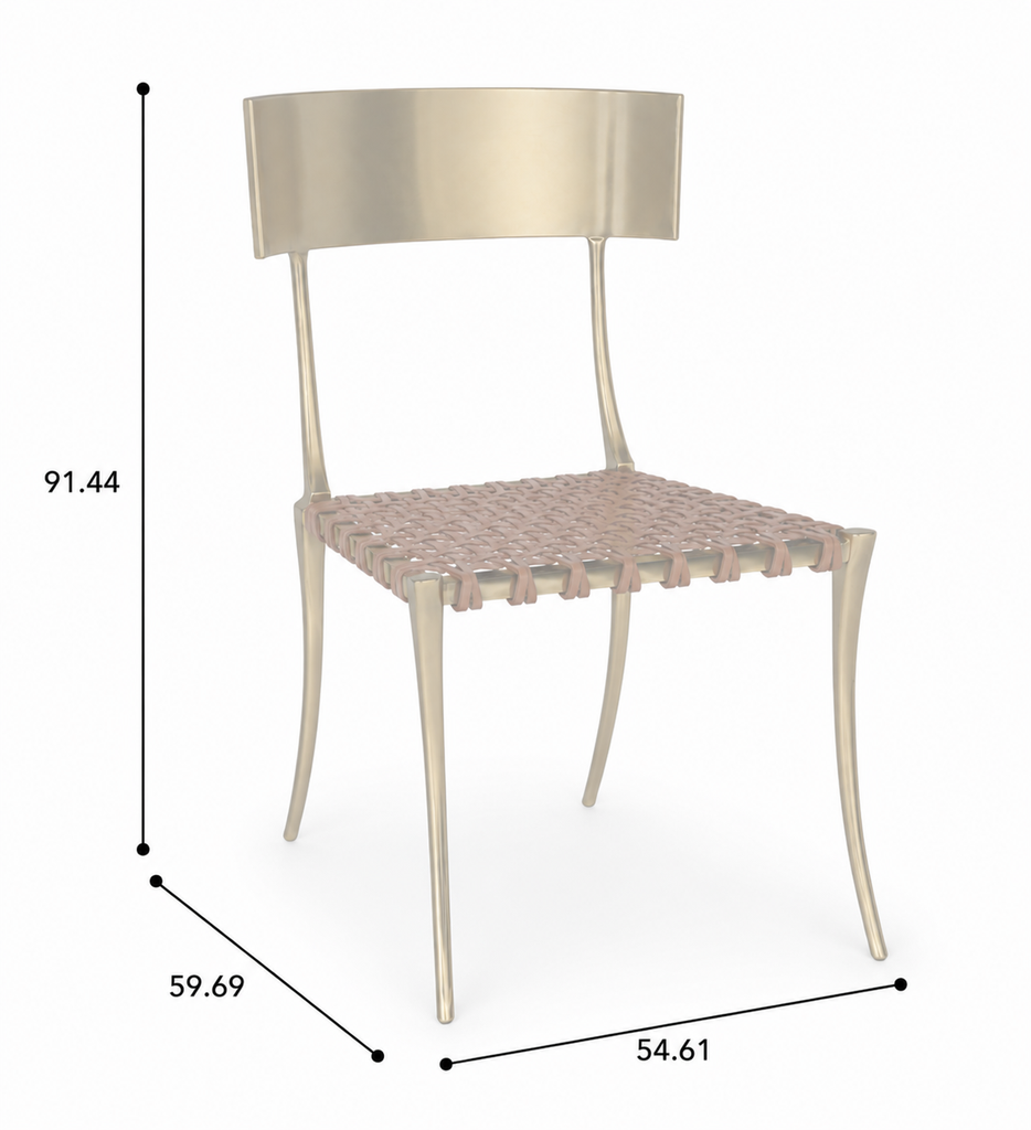 Brass Klismos Chair
(Lite)