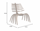 Teak Skeleton Chair