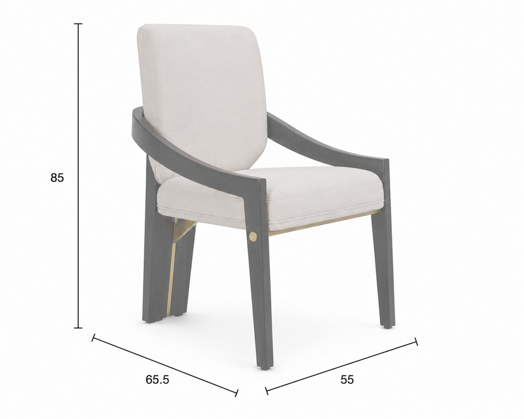 The Novaro Oak & Steel Dining Chair