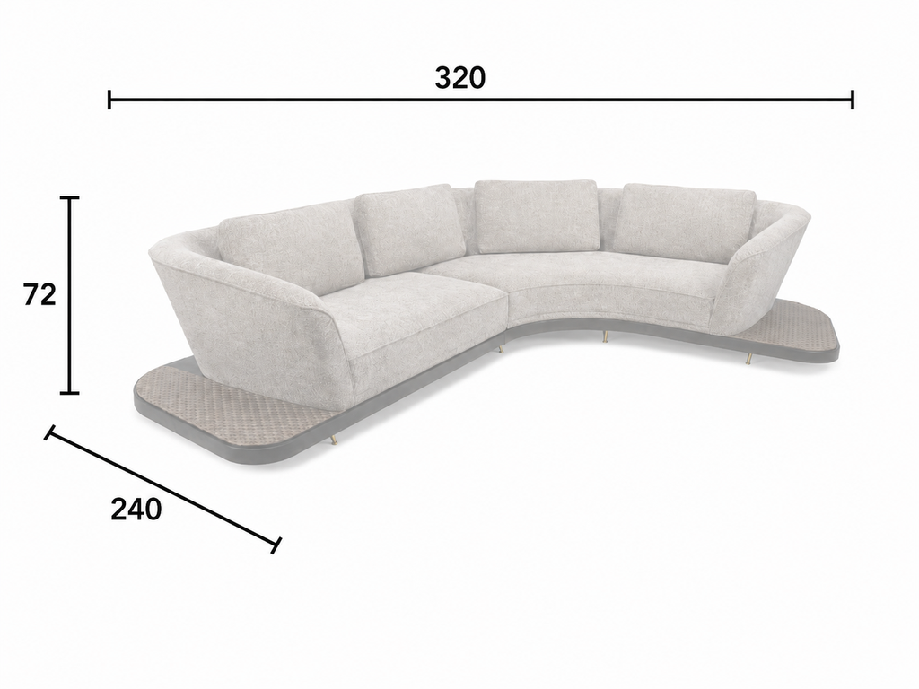 The Valencia L-Curve Sofa