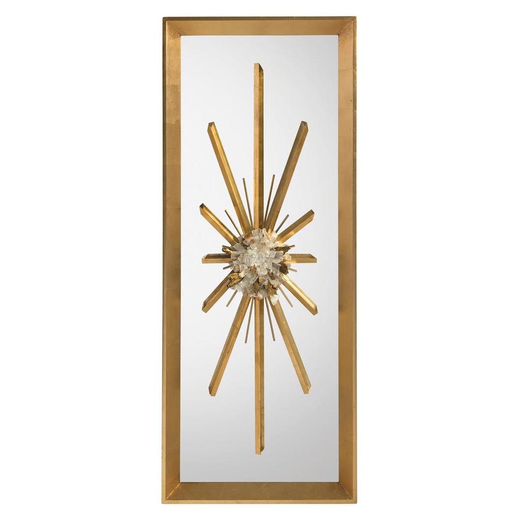 Golden Crystal Burst Mirror I
