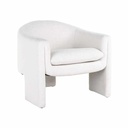 Fauteuil Charmaine White Furry