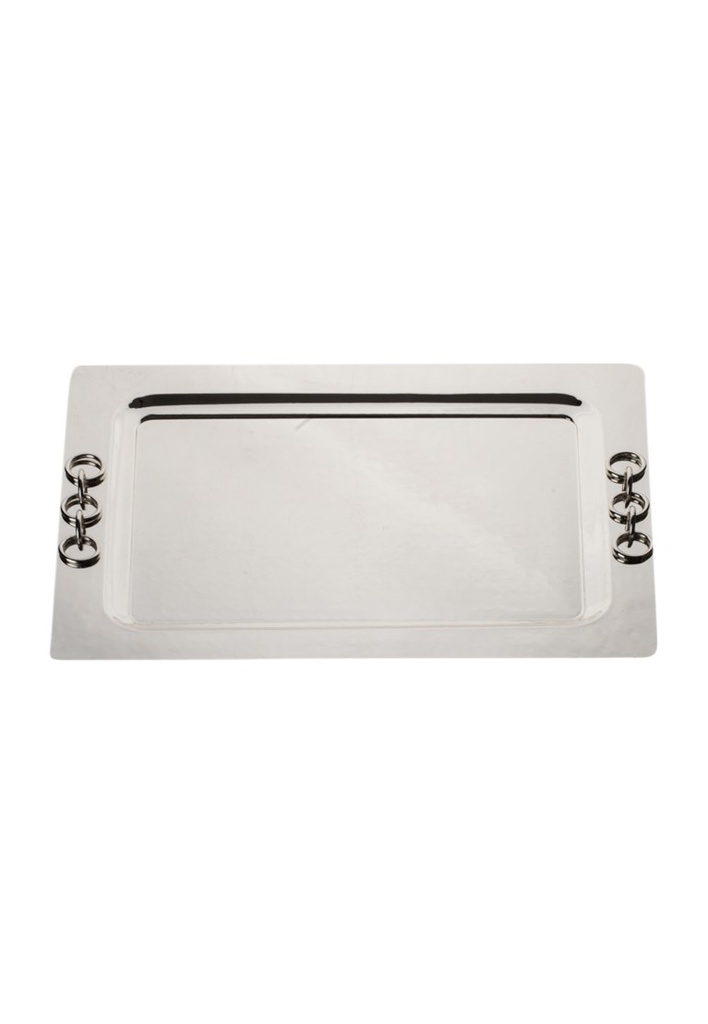 Tray Gold & Silver Handle