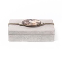 Box Cream Shagreen, Hwana Stone