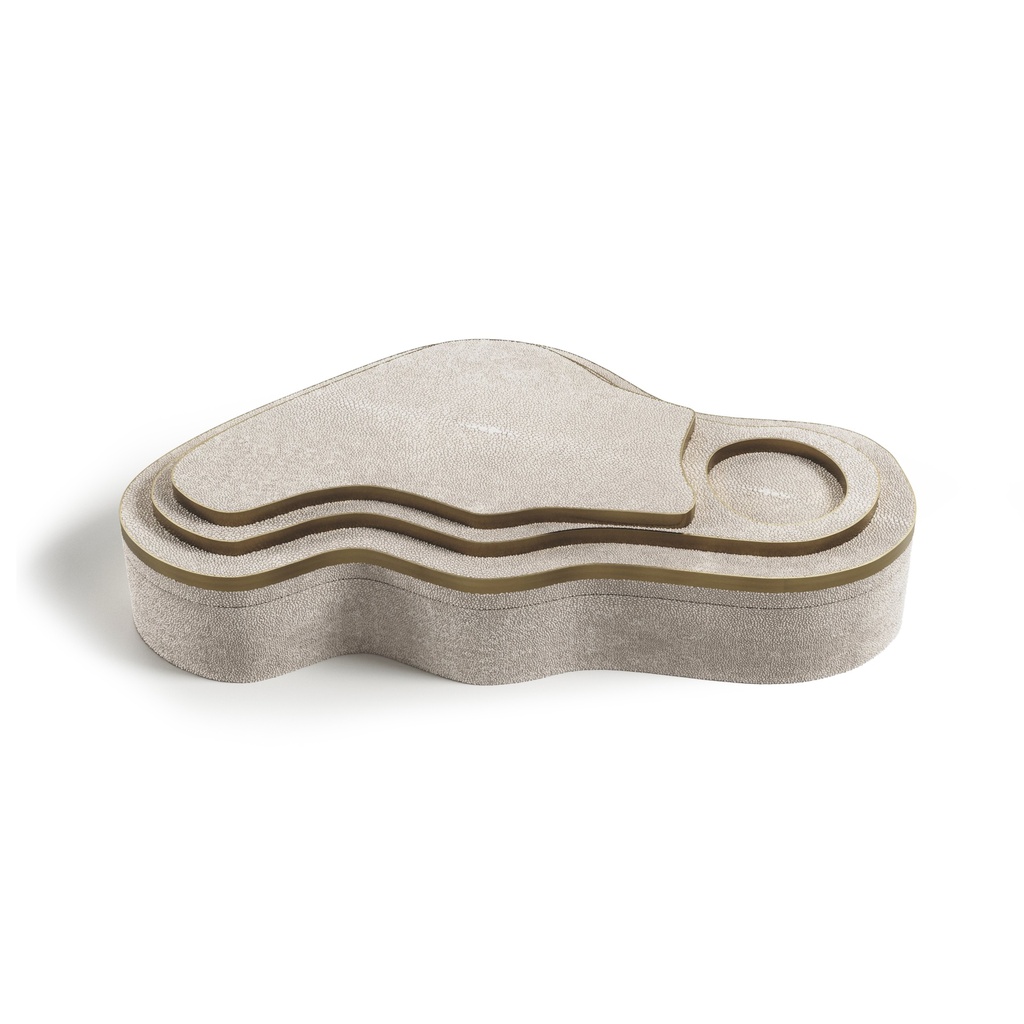 Box Cream Shagreen  
