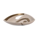 Bowl L Cream Shagreen