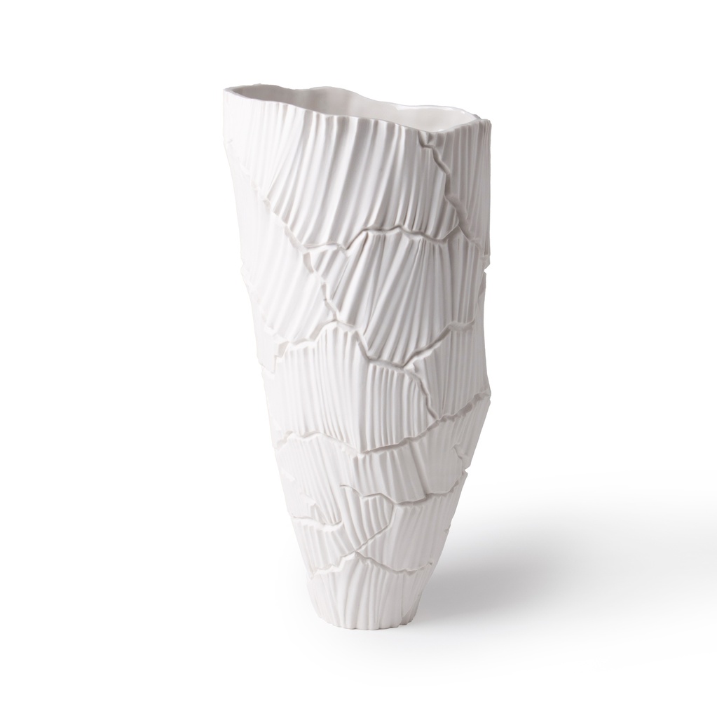 Meltemi, Anemos Porcelain Vase, White