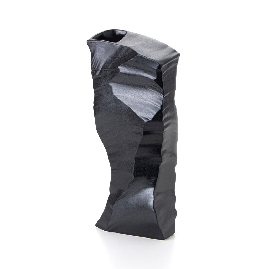 Artika 3, Porcelain Vase, Black