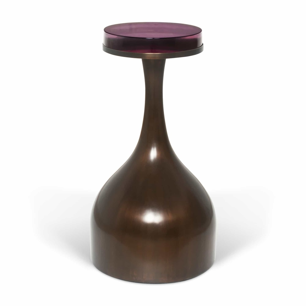 Magnifying Decanter Table
(Bronze & Dark Amethyst)